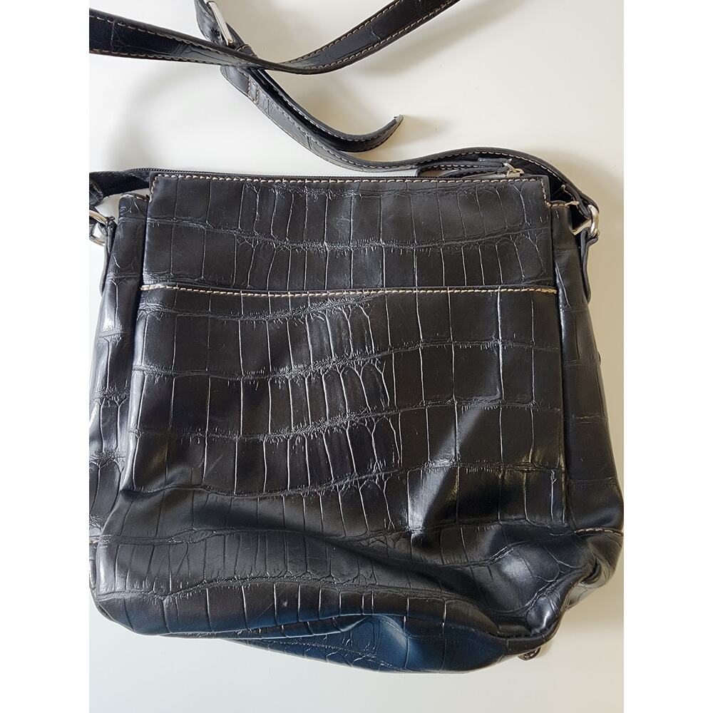 Relic By Fossil Black Crog Embossed Animal Print … - image 2